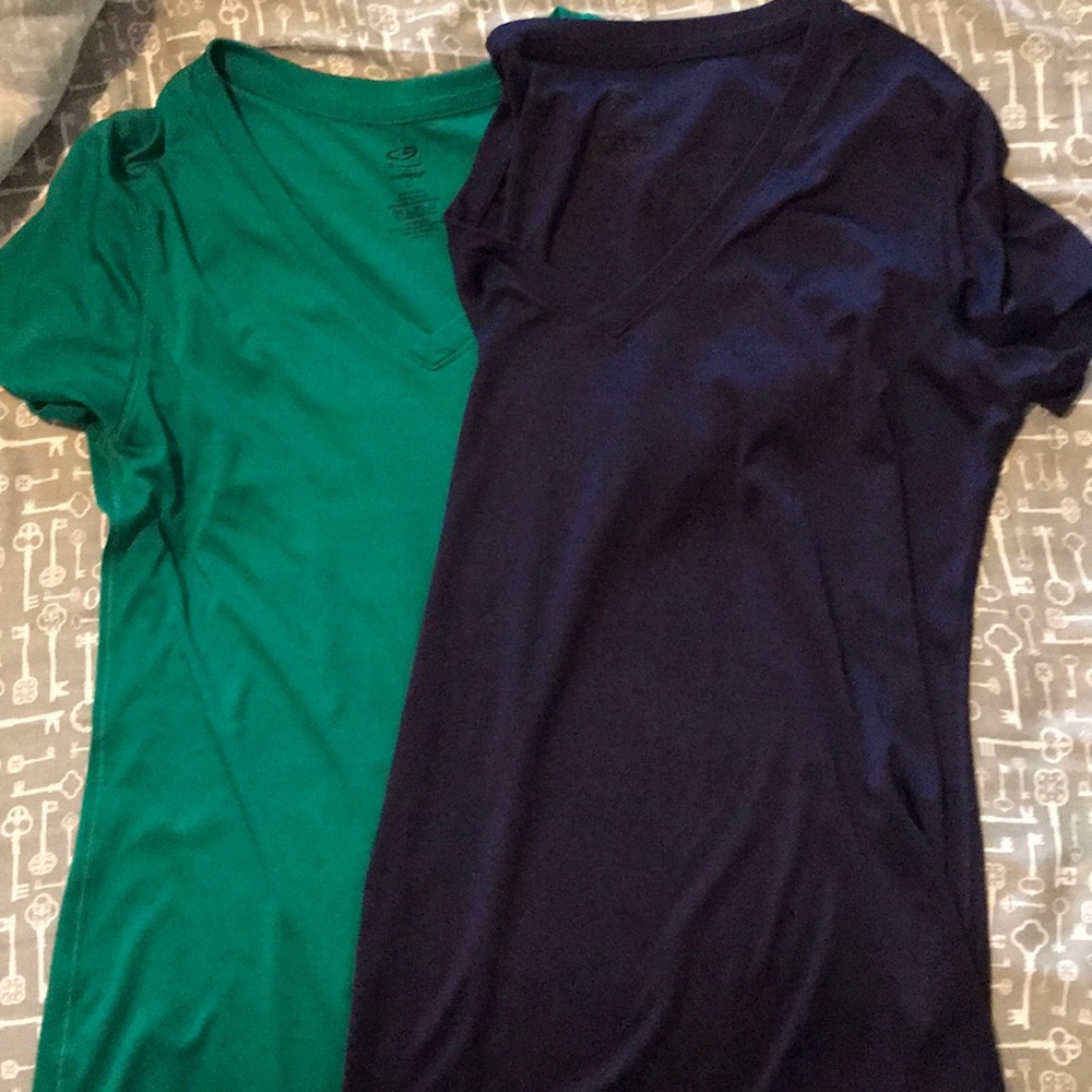 2 Champion Duo Dry Workout Shirts
